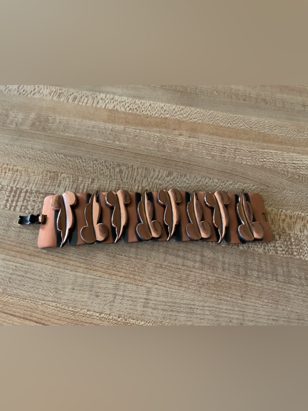 Vintage Wide Renoir Copper Bracelet MCM